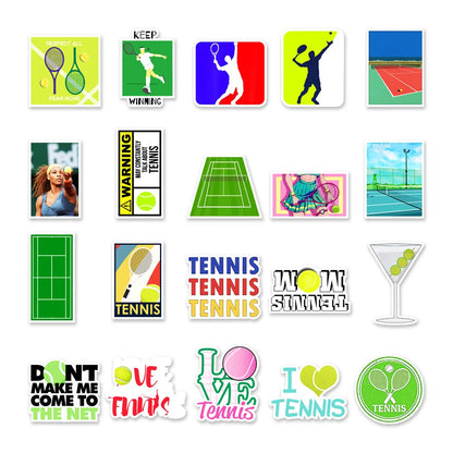 50PCS Tennis Graffiti Stickers Car Water Cup Suitcase Mobile Phone Laptop Decorative Stickers