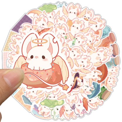 50 pieces of cute cartoon mouse animal graffiti stickers, personalized, fashionable and creative DIY exquisite decorative decal toys, bicycle, motorcycle, car helmet, laptop and computer popular stickers