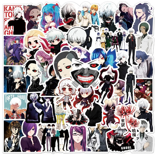 50PCS Cartoon Anime Tokyo Ghoul Graffiti Sticker Notebook Guitar Skateboard Phone Toy Sticker