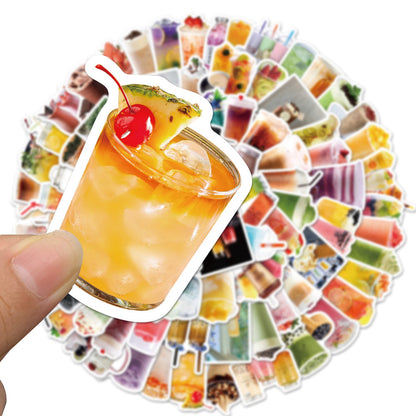 90PCS Boba Tea Stickers - Cute Drink Decals for Water Bottles, Laptops, Planners & Bubble Tea Lover Gifts