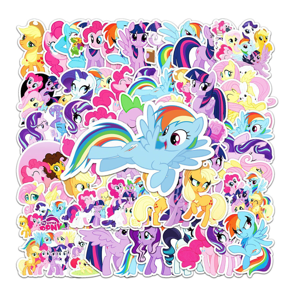 50PCS Rainbow Unicorn Stickers - Magical Fantasy Decals for Laptops, Water Bottles, Planners & Birthday Party Favors