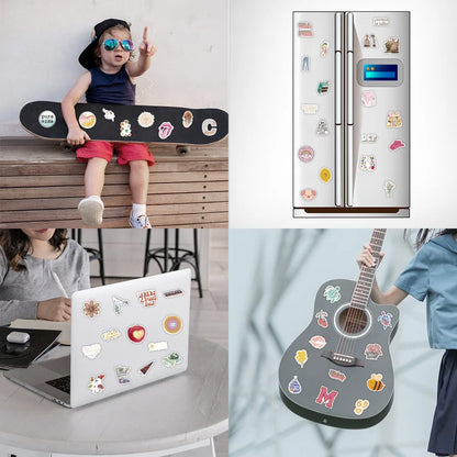 50PCS Small Fresh VSCO Cartoon Sticker Scrapbook Guitar Luggage Suitcase Phone Case Gift Toy PVC Sticker