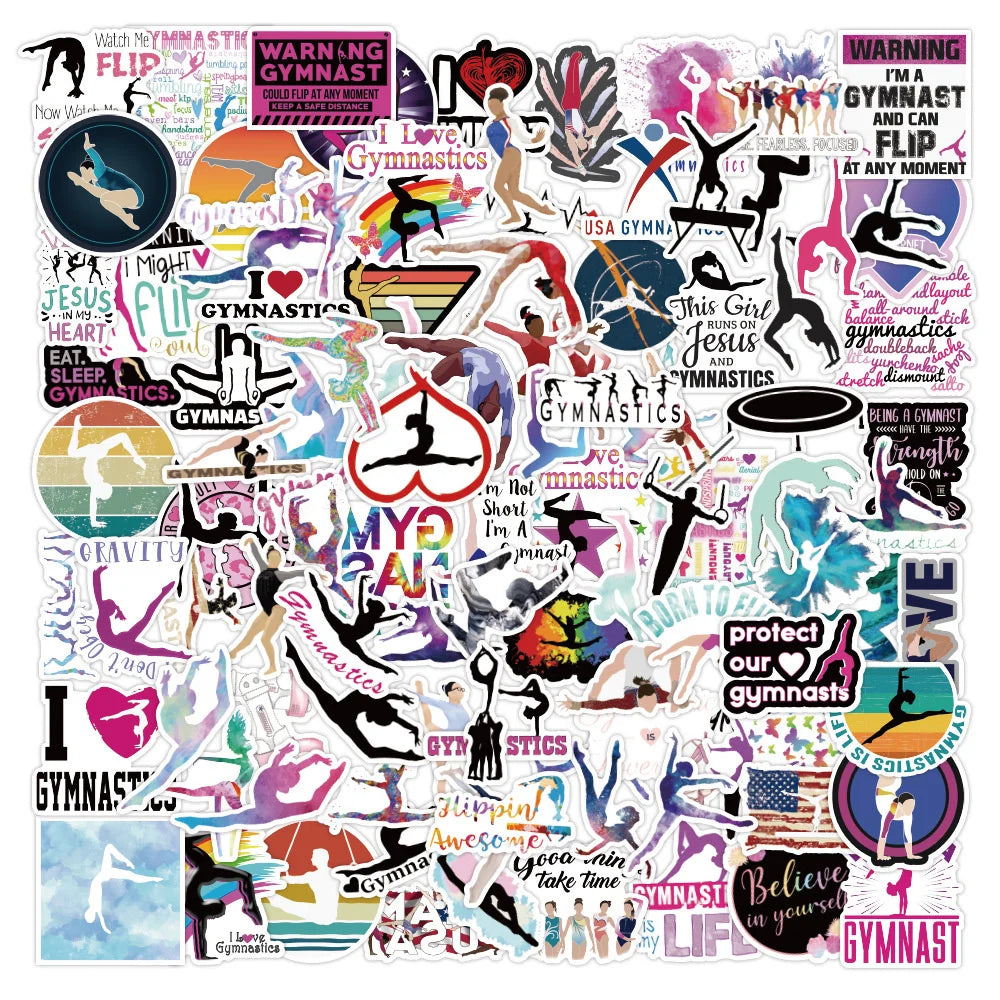 100PCS Kinesthetic Geometry Stickers - Anatomical Poetics Decals for Body Schema Maps, Movement Linguistics & Corporeal Consciousness Journals