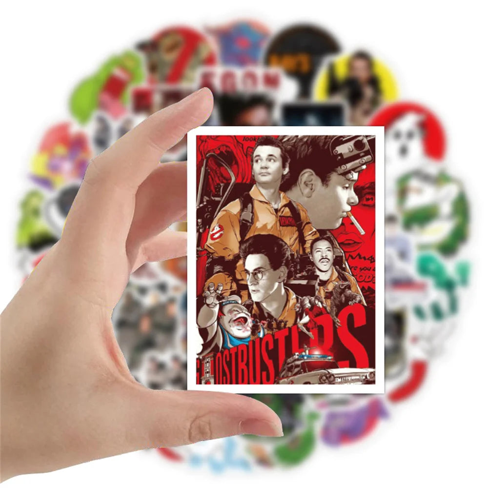 50PCS American Drama GhostbusterS Graffiti Stickers Water Cup Guitar Diary Laptop Skateboard Cool Stickers