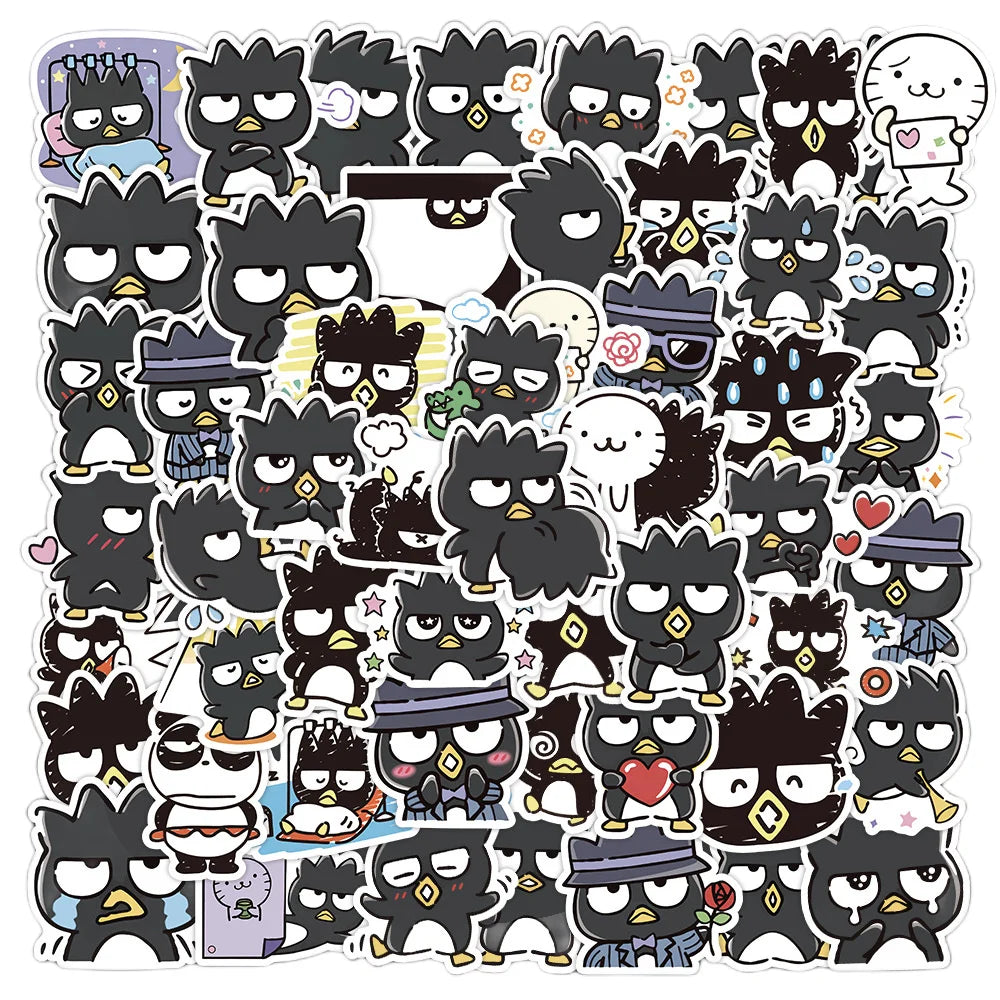 50pcs Cartoon Cool Penguin Graffiti Cute Animal Stickers Toys Luggage Laptop Ipad Phone Case Stickers