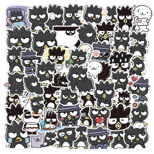 50pcs Cartoon Cool Penguin Graffiti Cute Animal Stickers Toys Luggage Laptop Ipad Phone Case Stickers