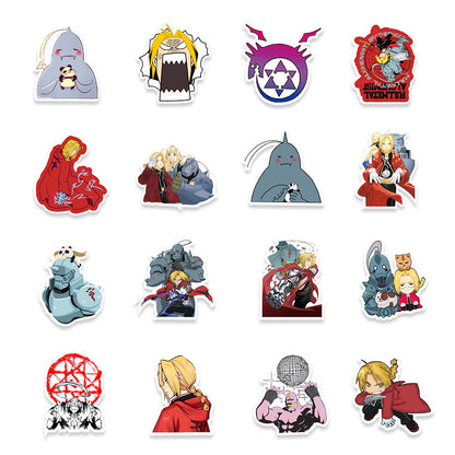 50PCS Fullmetal Alchemist Stickers - Anime Alchemy Decals for Laptops, Notebooks, Water Bottles & Manga Fan Gifts
