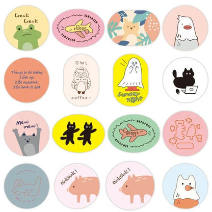 50PCS Cute Girl Bear Cartoon Simple Laptop Suitcase Skateboard DIY Guitar Water Cup Sticker Notebook Decoration