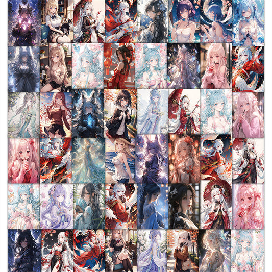 60PCS Anime Girlcore Doodle Stickers - Kawaii Aesthetic Decals for Digital Planners, Vibe Journals & Soft Life Social Media Kits
