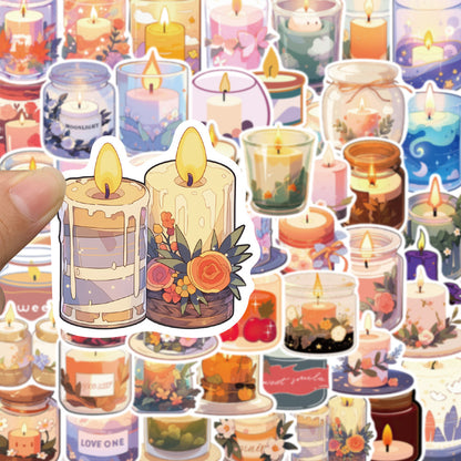 50PCS Scent Memory Stickers - Olfactory Landscape Decals for Aroma Journals, Perfume Organizing & Invisible Sense Archives