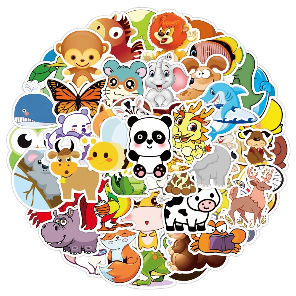50PCS Retro Mushroom Personality Graffiti Sticker Skateboard Luggage Water Cup Refrigerator Waterproof