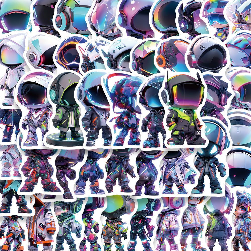 51PCS Cute Automaton Stickers - Post-Human Affection Decals for Algorithmic Intimacy Journals, Machine Sentiment Maps & Robotic Uncanny Valley Navigation