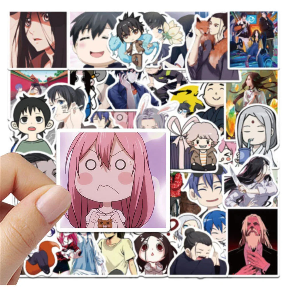 50PCS    AnimationUnder One Person Personalized Graffiti Sticker Notebook Computer Skateboard Decoration Waterproof