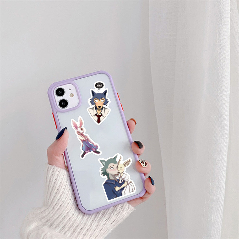 50PCS BEASTARS Stickers, Anime Animal & Music Themed Doodle Decals for Fans, Journals, and Collections