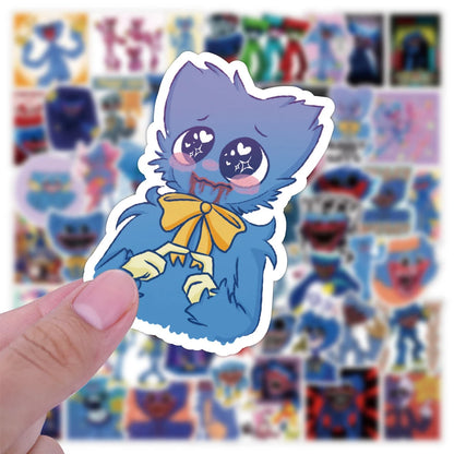 100PCS Cartoon Bobby's Playtime Doodle Stickers Personalised Fashion Creative Trend DIY Exquisite Decoration Decals Toys Bicycle Skateboards Cars Helmets Laptops Popular Stickers