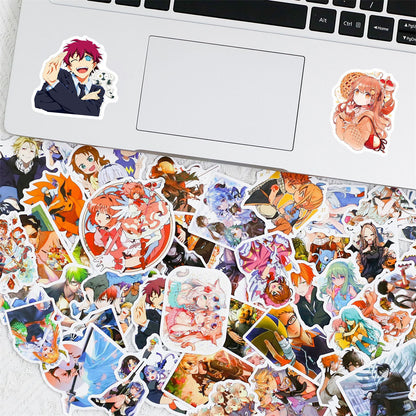 50PCS Anime Character Stickers - Cartoon Collection Decals for Laptops, Water Bottles, Journals & Otaku Gifts