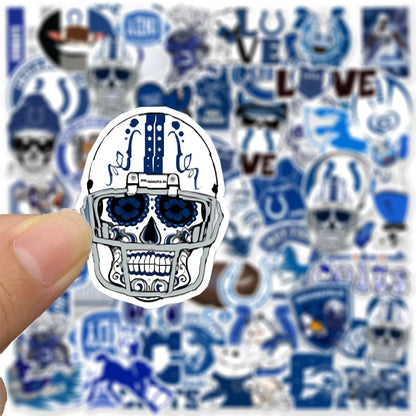 50PCS Cartoon Football Sports Indiana Colts DIY Doodles For Scrapbooking Suitcase Guitar Laptop Ipai Stickers