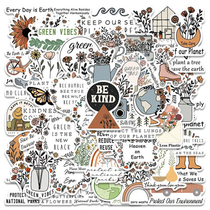 50PCS eco-friendly and inspiring English phrase graffiti stickers, personalized, fashionable and creative DIY trend decorative exquisite stickers, toys, laptops, skateboards, helmets, popular stickers