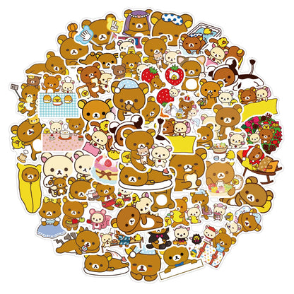 50PCS Cartoon Nature Animal Graffiti Stickers Cartoon Waterproof Stickers Skateboard Suitcase Decorative Stickers