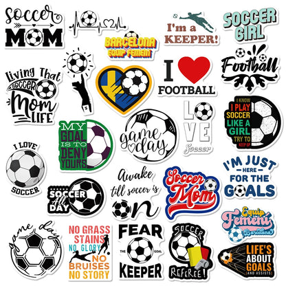 50PCS  Football Score Graffiti Waterproof Sticker Sports Competition Personality Creativity Refrigerator Notebook