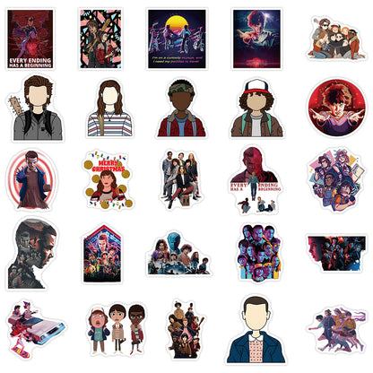 50PCS Stranger Things 4 Stickers, Vecna & Hellfire Club Cartoon Doodles for the Final Season Adventure