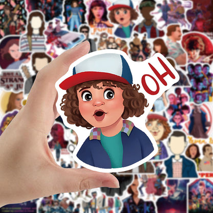 50PCS Stranger Things 4 Stickers, Vecna & Hellfire Club Cartoon Doodles for the Final Season Adventure