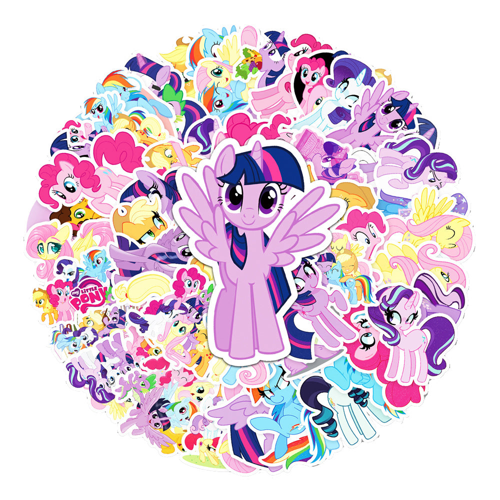 50PCS Rainbow Unicorn Stickers - Magical Fantasy Decals for Laptops, Water Bottles, Planners & Birthday Party Favors