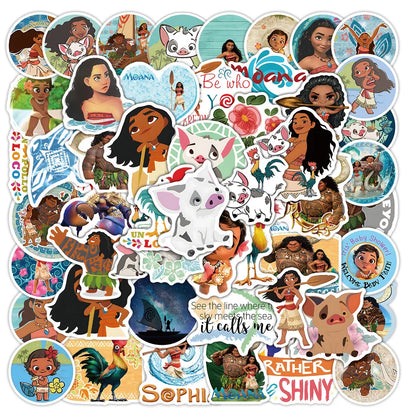 50PCS cartoon animation Ocean Fate graffiti stickers, personalized fashion and creative trend decorative exquisite decal toy skateboard water cup helmet guitar popular stickers