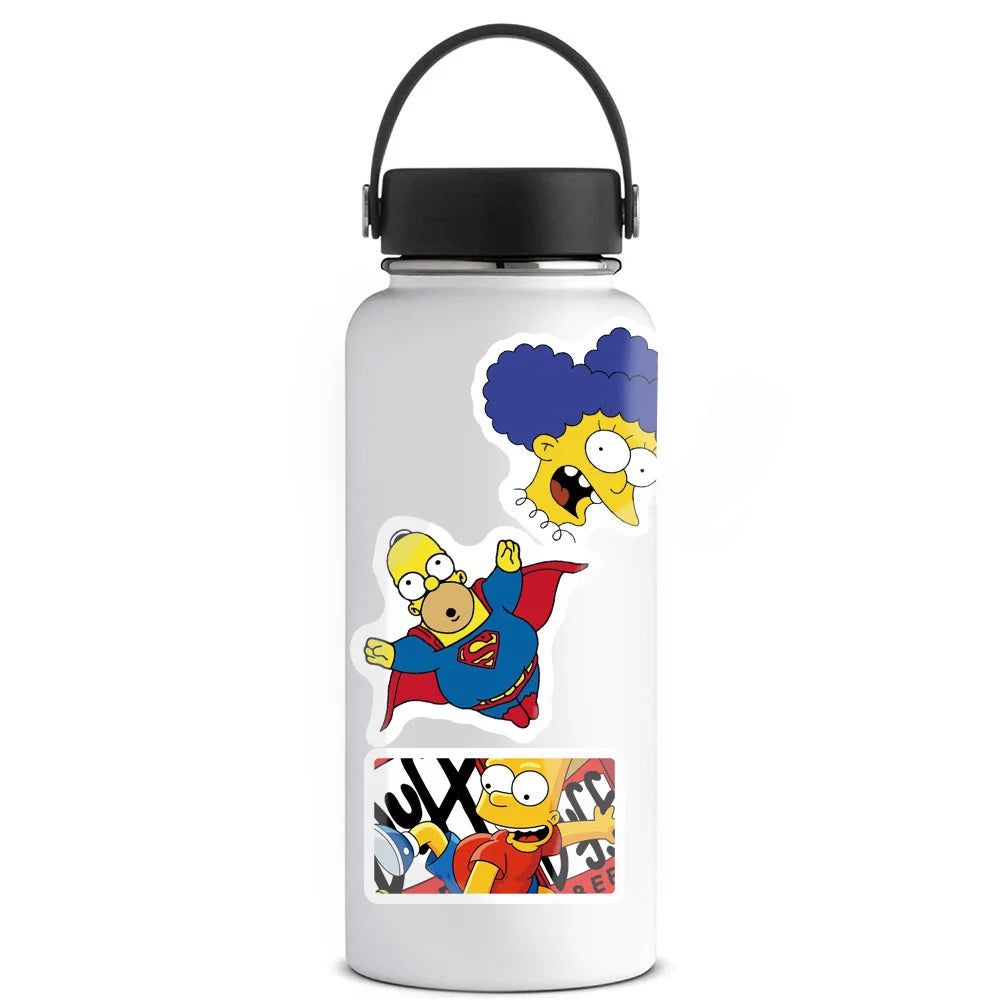 50PCS European and American Cartoon Animation Graffiti Stickers Water Cup Suitcase Laptop Skateboard Stickers