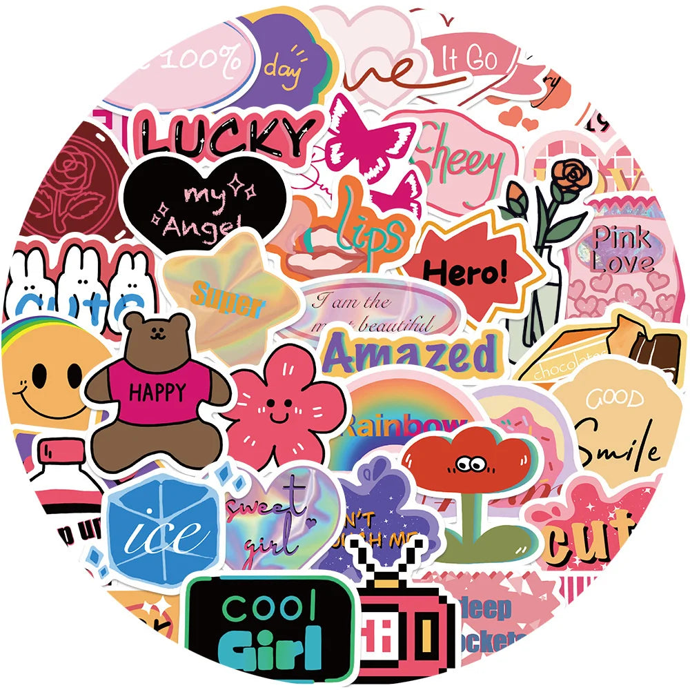 40PCS cartoon European and American retro style graffiti stickers, personalized, fashionable, creative and trendy DIY decorative exquisite stickers, helmets, skateboards, water cups, guitars, popular decal toys