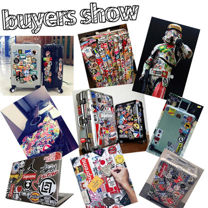 50PCS Autism Graffiti Waterproof Sticker Personality Logo DIY Cartoon Pattern Refrigerator Skateboard GuitarTrend