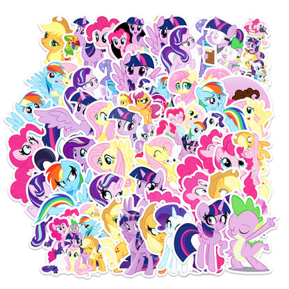 50PCS Rainbow Unicorn Stickers - Magical Fantasy Decals for Laptops, Water Bottles, Planners & Birthday Party Favors