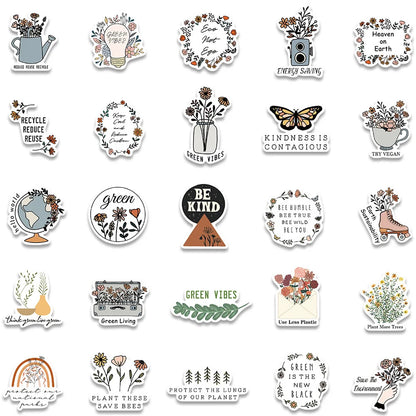 50PCS eco-friendly and inspiring English phrase graffiti stickers, personalized, fashionable and creative DIY trend decorative exquisite stickers, toys, laptops, skateboards, helmets, popular stickers