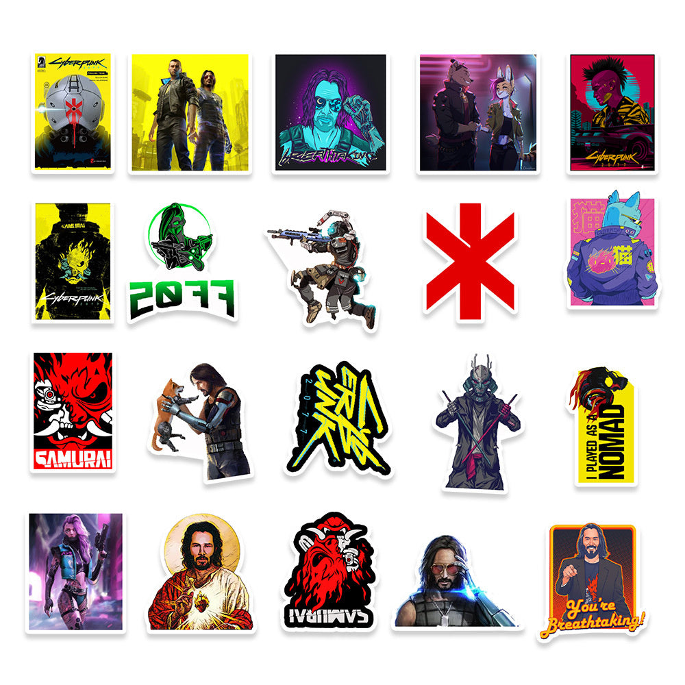 50PCS Game Character Stickers - Video Game Decals for Laptops, Controllers, Water Bottles & Gamer Gifts