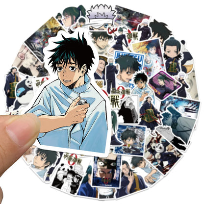 50PCS Japanese Anime Jujutsu Kaisen Graffiti Stickers Laptop Trolley Case Water Cup Waterproof Stickers