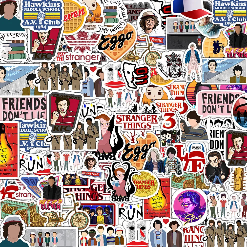 50PCS Cartoon Graffiti Personalized Luggage Car Helmet Water Cup Mobile Phone Shell Guitar Sticker Decoration