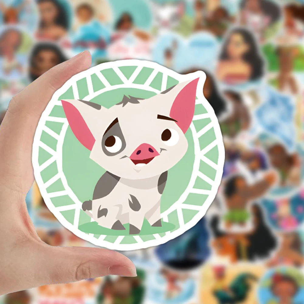50PCS cartoon animation Ocean Fate graffiti stickers, personalized fashion and creative trend decorative exquisite decal toy skateboard water cup helmet guitar popular stickers