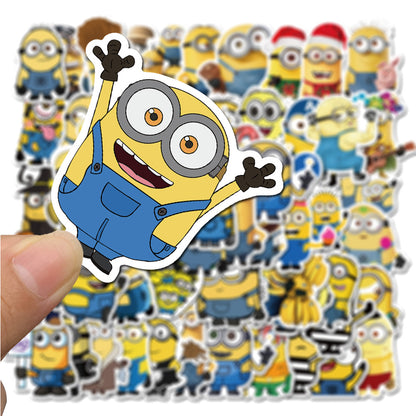 50PCS Classic Anime Doodle Stickers for Water Bottles, Helmets, Skateboards, Bags, and More Exquisite Desktop and Holiday Decor Decals