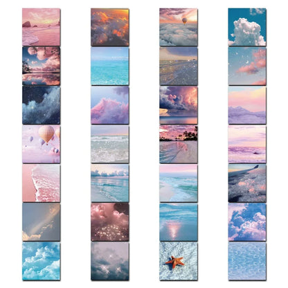 50PCS Ins Starry Sky Little Healing Cloud Stickers Decoration Mobile Phone Diary Luggage Stickers