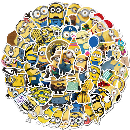 50PCS Classic Anime Doodle Stickers for Water Bottles, Helmets, Skateboards, Bags, and More Exquisite Desktop and Holiday Decor Decals