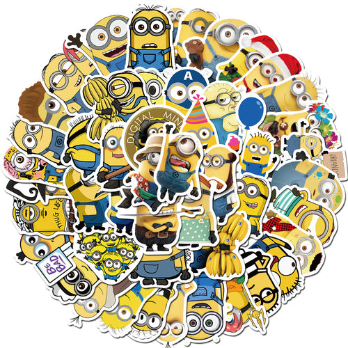 50PCS Classic Anime Doodle Stickers for Water Bottles, Helmets, Skateboards, Bags, and More Exquisite Desktop and Holiday Decor Decals