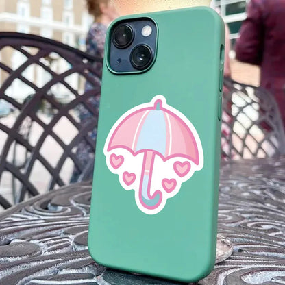 62PCS Pink Girl Heart Graffiti Stickers Personalized Fashion Creative Trend DIY Decorative Stickers Guitar Water Cup Computer Skateboard Helmet Luggage Popular Decals Toys