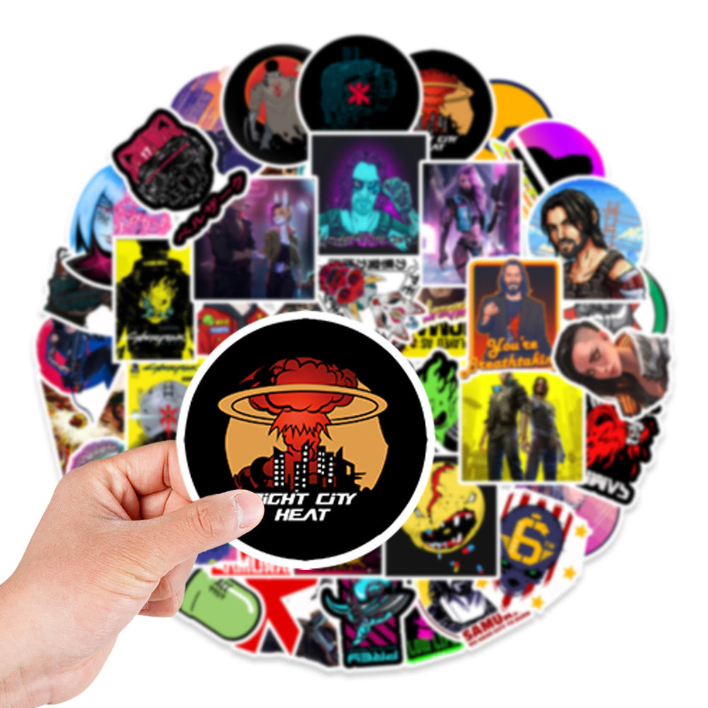 50PCS Game Character Stickers - Video Game Decals for Laptops, Controllers, Water Bottles & Gamer Gifts