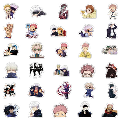60PCS Japanese Anime Jujutsu Kaisen Character Graffiti Stickers for Luggage Laptop IPad Shell Diary Exquisite Trend DIY Decorative Stickers
