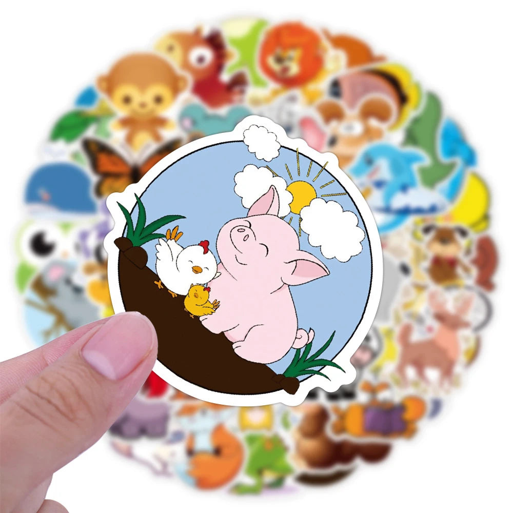 50PCS Retro Mushroom Personality Graffiti Sticker Skateboard Luggage Water Cup Refrigerator Waterproof