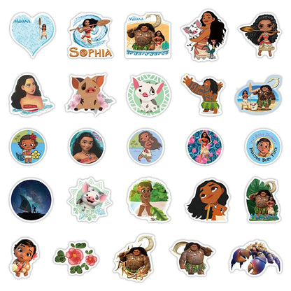 50PCS cartoon animation Ocean Fate graffiti stickers, personalized fashion and creative trend decorative exquisite decal toy skateboard water cup helmet guitar popular stickers