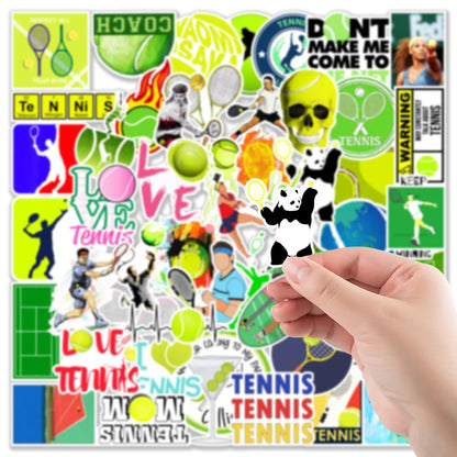 50PCS Tennis Graffiti Stickers Car Water Cup Suitcase Mobile Phone Laptop Decorative Stickers