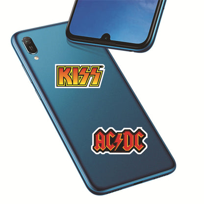 50PCS Tribute to a Legendary Band Stickers, Cartoon Music Icon Doodles for Fans of the British Invasion and Classic Rock