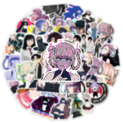 50PCS Anime All Night Song Vampire Graffiti Waterproof Sticker Personality Creative Trend Decal Skateboard Guitar