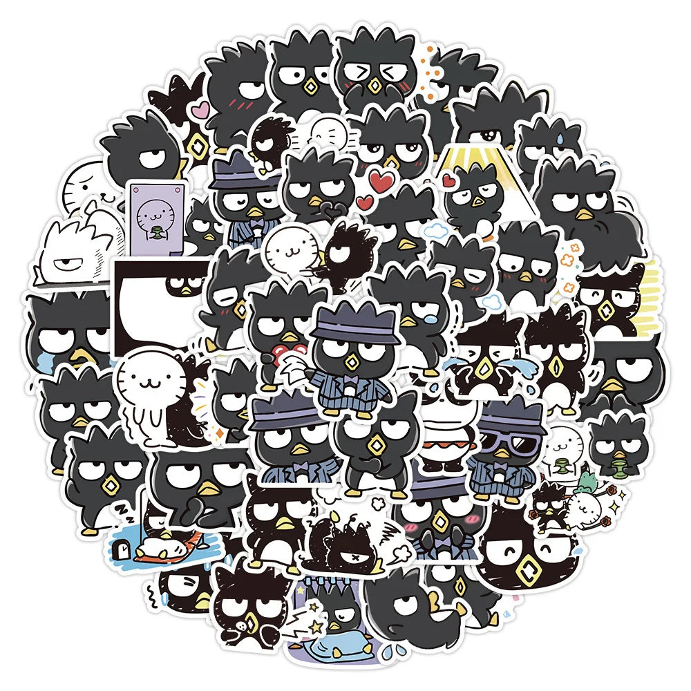 50pcs Cartoon Cool Penguin Graffiti Cute Animal Stickers Toys Luggage Laptop Ipad Phone Case Stickers